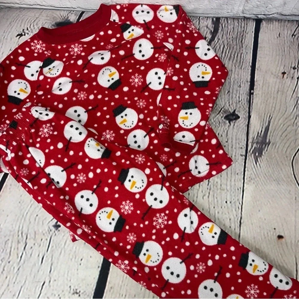 Snowman pajamas kids size 5/6